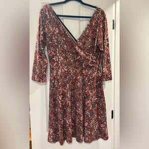 Kaleigh faux wrap dress